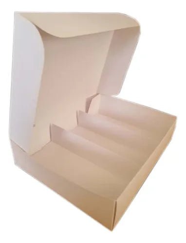 cod: 2171 (100u) CAJA PARA EMPANADAS C/ DIVISIONES A DOCENA BLANCA - medida: 0x0x0