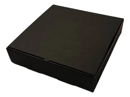 cod: 3985 (100u) CAJA PREMIUM CAMISAS DECO ENVÍOS ROPA  NEGRA - medida: 28x28x6