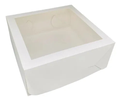 cod: 3445 (10u) CAJA BLANCA VISOR CARTULINA 10 AGING - medida: 22x22x4