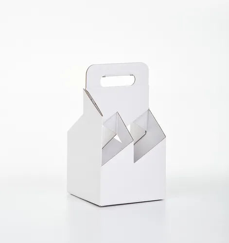 cod: 3040 (25u) CAJA CON MANIJA P/4 BOTELLAS 16,5 U VINO - 127 - medida: 18.5x16x16