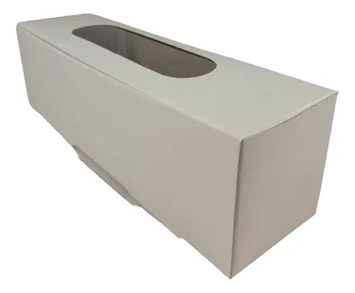 cod: 059 (10u) CAJA 20X6X6 COOKIES BLANCO CARTON VISOR AUTOARMABLE (10U) COD: 059 - medida: 20x6x6