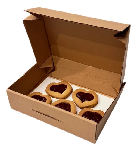 cod: 3234 (50u) CAJAS PARA DESAYOS MEDIANA COOKIES - medida: 20x14x6