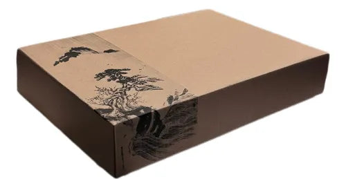 cod: 3986 (25u) CAJA PREMIUM SUSHI ALFAJOR APTA LÍQUIDO IMPRESA - medida: 28x20x5