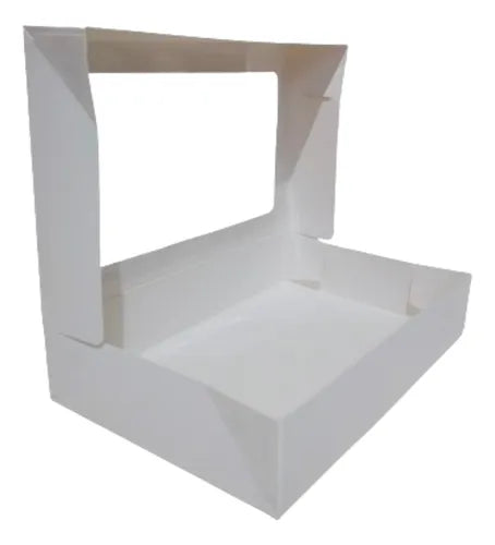 cod: 3350 (25u) CAJA PARA ALFAJORES CON VISOR - medida: 21x20x6