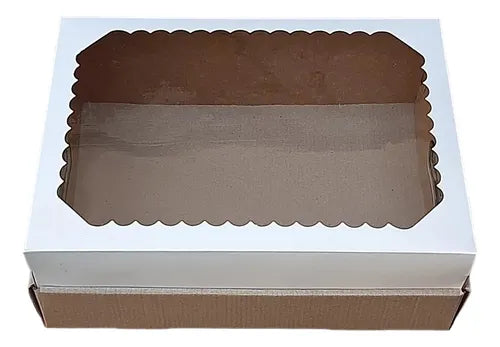 cod: 4542 (10u) CAJAS CON VISOR  - LETTER CAKE - medida: 42x33x12
