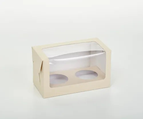 cod: 3003 (25u) CAJA 2 CUPCAKE CON CA VISOR PVC  U - medida: 18x10x9