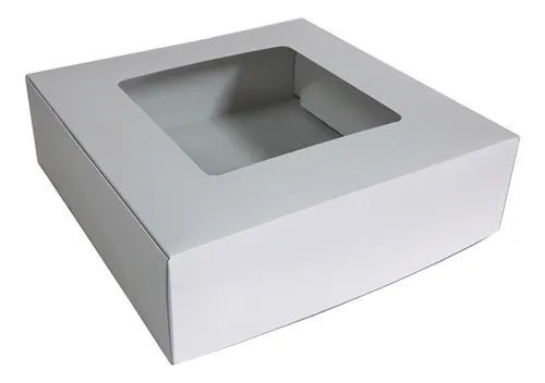 cod: 4213 (10u) CAJA KRAFT CON VISOR  DESAYOS ENVIOS - medida: 30x30x30