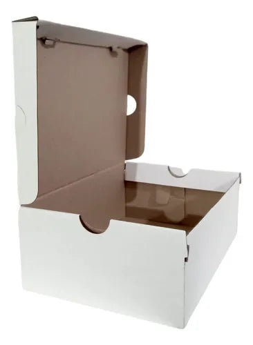 cod: 4353 (50u) CAJA PARA ZAPATILLAS / ZAPATOS  BCO - medida: 33x22x12