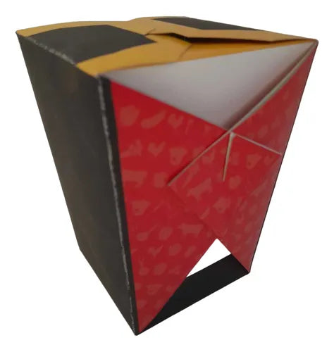 cod: 265 (10u) CAJA WOK  KR CARTON LAMINADO AUT 9x9x15 - medida: 9x9x15