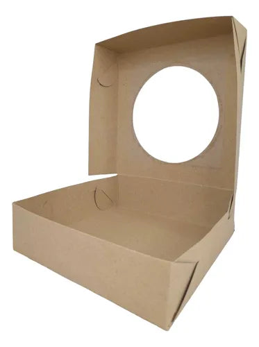 cod: 004 (10u) CAJA 15X15X4.5 REGALOS KRAFT CARTON VISOR AUTOARMABLE (10U) COD: 004 - medida: 15x15x4.5