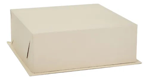 cod: 3793 (50u) CAJA BASE BANDEJA + TAPA 26    . TORTAS TARTAS POSTRES SEMIFRIOS - BAULETTO - medida: 26x26x12