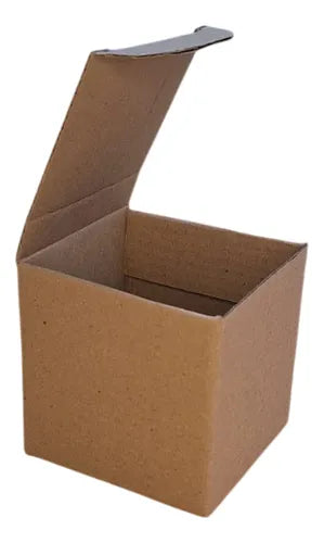 cod: 367 (10u) CAJA CUBO KRAFT CORRUGADO ESTUCHE 8X8X8 (10U) COD: 367 - medida: 8x8x8