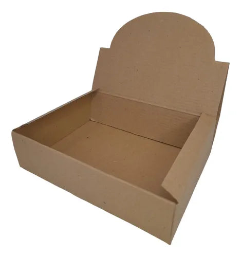 cod: 099 (10u) CAJA 22X16X5.5 EXHIBIDORA KRAFT CORRUGADO EXB (10U) COD: 099 - medida: 22x16x5.5