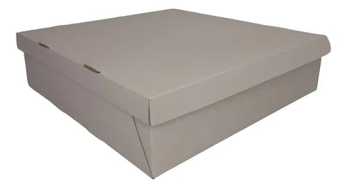 cod: 075 (10u) CAJA 30X30X8 TORTAS PANADERIA BLANCO CARTON AUTOARMABLE (10U) COD: 075 - medida: 30x30x8