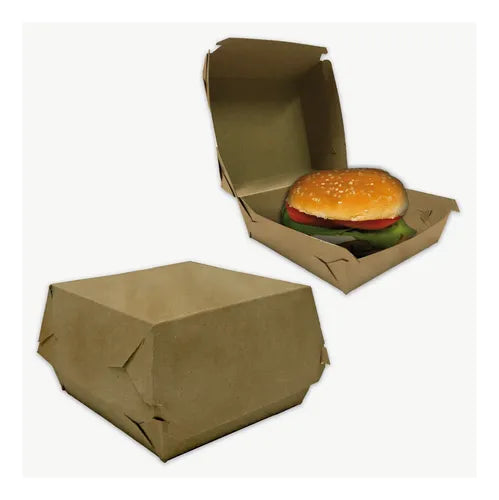 cod: 2648 (50u) CAJAS PARA HAMBURGUESAS GRANDE KRAFT  FAST FOOD - medida: 11x10x7
