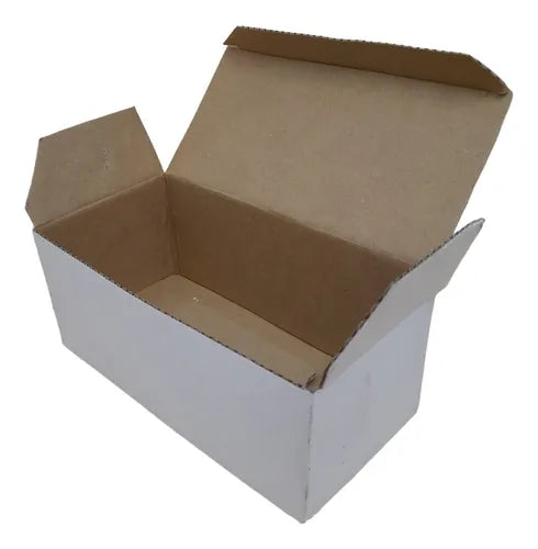 cod: 340 (10u) CAJA 14.5X7X6.5 REGALO BLANCO CORRUGADO ESTUCHE (10U) COD: 340 - medida: 14.5x7x6.5