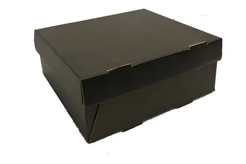cod: 3941 (25u) CAJA DONAS TORTA SANDWICHES CATERING NEGRO - medida: 27x25.5x10.5