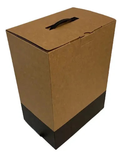 cod: 4362 (5u) CAJA REGALOS COMPOSTABLE NAVIDAD GIFT - medida: 34x25x17