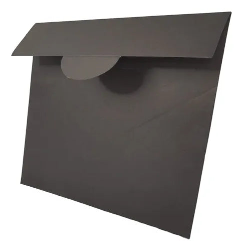 cod: 205 (10u) SOBRE 20X17 REGALO NEGRO PAPEL NEGROS PAPEL (10U) COD: 205 - medida: 20x17x0