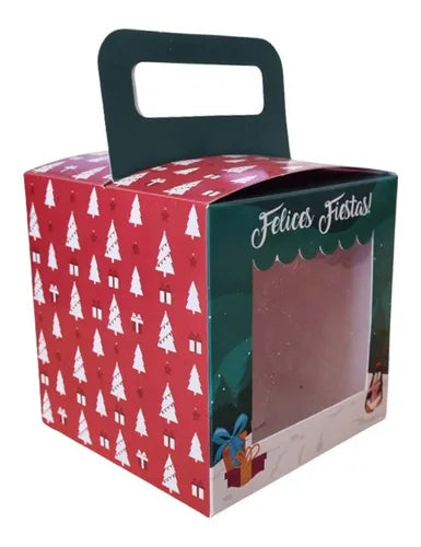 cod: 2631 (50u) CAJA PAN DULCE CUARTO KILO 1/4 KILO - IMPRESA - medida: 11x11x5