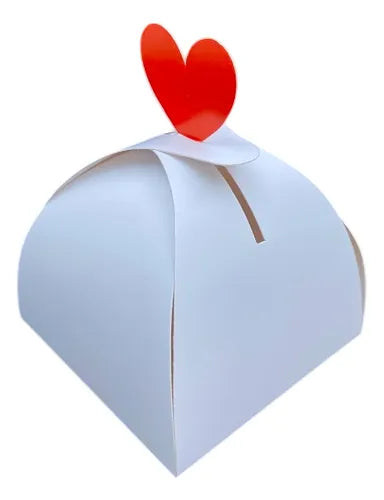cod: 2494 (10u) CAJA CAJITA ESTUCHE  SOUVENIRS BIJOUTERIE AMOR - medida: 8x8x6