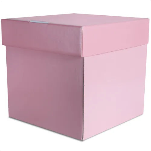 cod: 2448 (1u) CAJA CUBO SORPRESA PARA COLOR ROSA PASTEL - medida: 0x0x0