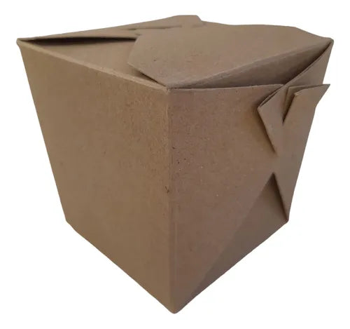 cod: 262 (10u) CAJA 9X9X9 WOK KRAFT CARTON LAMINADO AUTOARMABLE (10U) COD: 262 - medida: 9x9x3