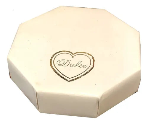 cod: 2370 (40u) CAJA BOMBONES 1/2 OCTOGONALES  I TAPA BLANCA - medida: 0x0x0