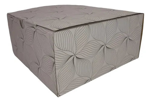 cod: 074 (10u) CAJA 25X25X12 TORTA APILABLE KRAFT CARTON AUTOARMABLE (10U) COD:074 - medida: 25x25x12