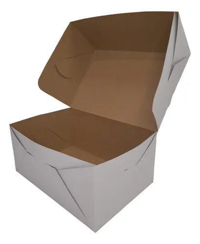 cod: 120 (10u) CAJA 22X15X10 MUFFINS COOKIES BLANCO CARTON AUTOARMABLE (10U) COD: 120 - medida: 22x15x5