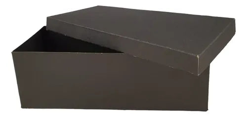 cod: 090 (10u) CAJA 18X8X6 REGALOS NEGRO CARTON Base y Tapa (10U) COD: 090 - medida: 18x8x6