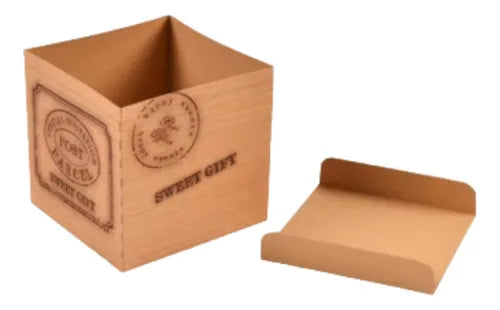 cod: 550 (10u) CAJA REGALO  CARTON  AUT 10x6x6 - medida: 6x6x5