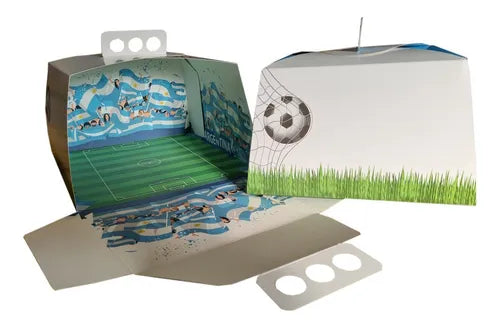 cod: 3636 (100u) CAJA PARA TORTA  ARGENTO ARGENTINA IMPRESA - medida: 25x25x11