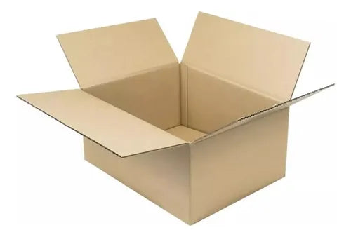 cod: 4507 (25u) CAJA CARTON EMBALAJE  MUDANZA REFORZADA 25  COLOR MARRÓN CLARO - medida: 40x30x25