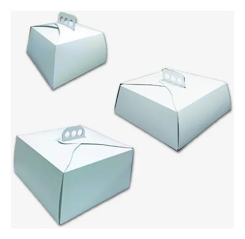 cod: 3958 (75u) CAJAS PARA TORTAS TARTAS COMBO 75  EN TRES MEDIDAS - medida: 27x27x15