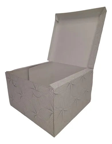 cod: 129 (10u) CAJA 23X23X14 TORTA APILABLE TR CARTON AUTOARMABLE (10U) COD: 129 - medida: 23x23x6