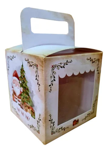 cod: 2633 (25u) CAJA PAN DULCE CUARTO KILO 1/4 KILO  - IMPRESA - medida: 11x11x5