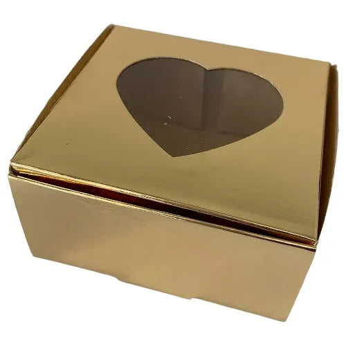 cod: 2568 (50u) CAJA DORADA CHICA  VISOR SOUVENIRS ACCESORIOS - medida: 10x10x5