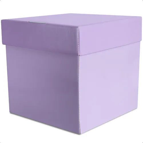 cod: 2454 (1u) CAJA CUBO SORPRESA PARA COLOR LILA PASTEL - medida: 0x0x0