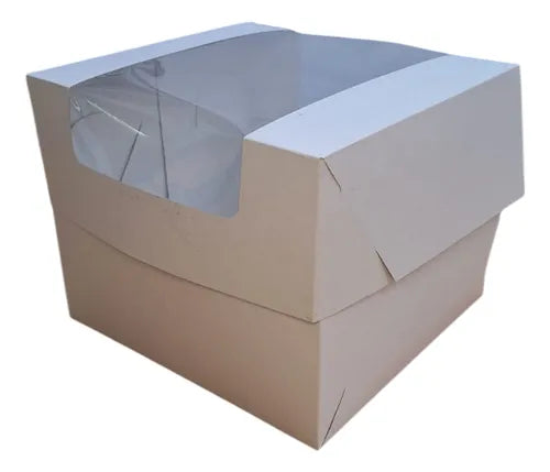 cod: 071 (10u) CAJA TORTAS TR CARTON VISOR AUT 25x25x20 - medida: 25x25x20