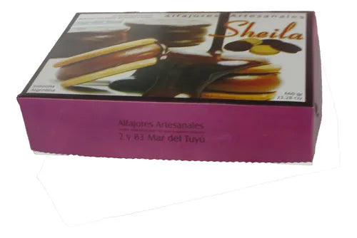 cod: 3369 (100u) CAJAS ALFAJORES MASITAS FACTURAS DISCONTINUO DOCENA - medida: 21x14.5x2.5