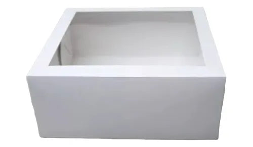 cod: 3458 (10u) CAJA PARA PORCION DE TORTA CON VISOR  -10 - - medida: 22x22x9