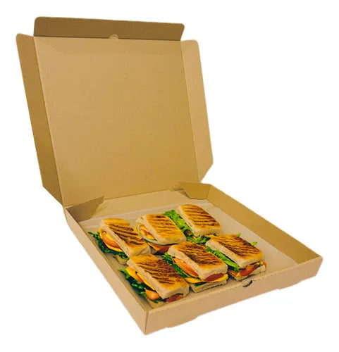 cod: 4351 (100u) CAJA PARA PIZZA MARRON   I - medida: 33x33x15